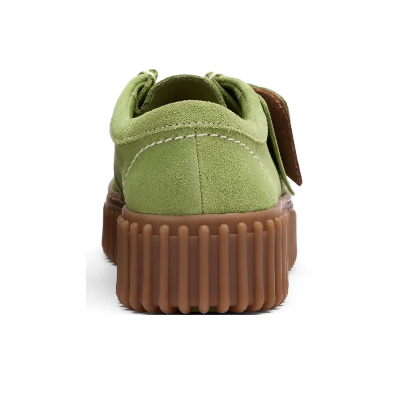 Clarks Low Top Casual Shoes Women's Green-3