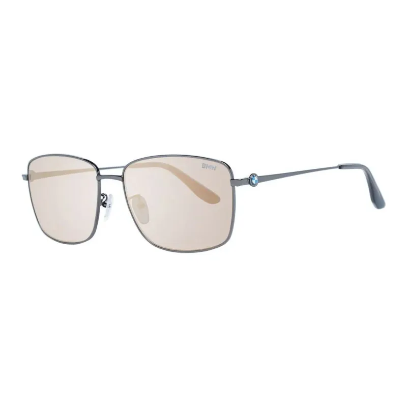 BMW Metal Rectangular Sunglasses Men's Bronze-0