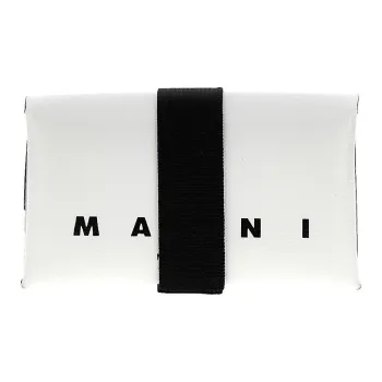 MARNI Logo Printed Tri-Fold Wallet