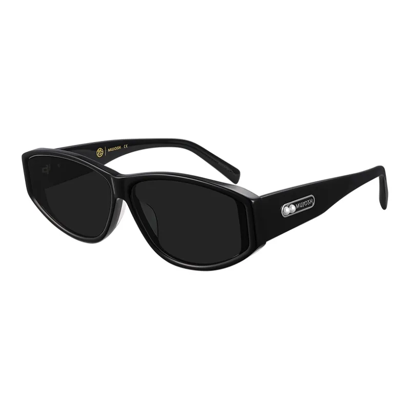 MUJOSH Astral Series Plate Frame Oval Sun Protection Sunglasses With UV Protection And Eye Protection Unisex-0