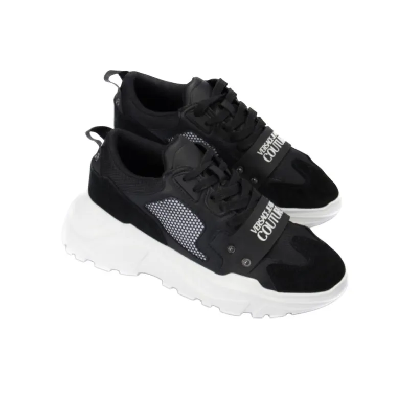VERSACE JEANS COUTURE Low-Top Casual Shoes Men's Black-2
