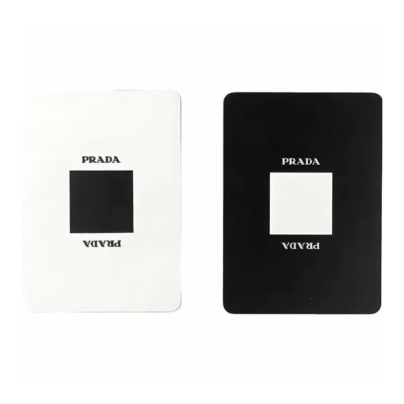 PRADA Saffiano Saffiano Leather Card Storage Bag Unisex Black-1