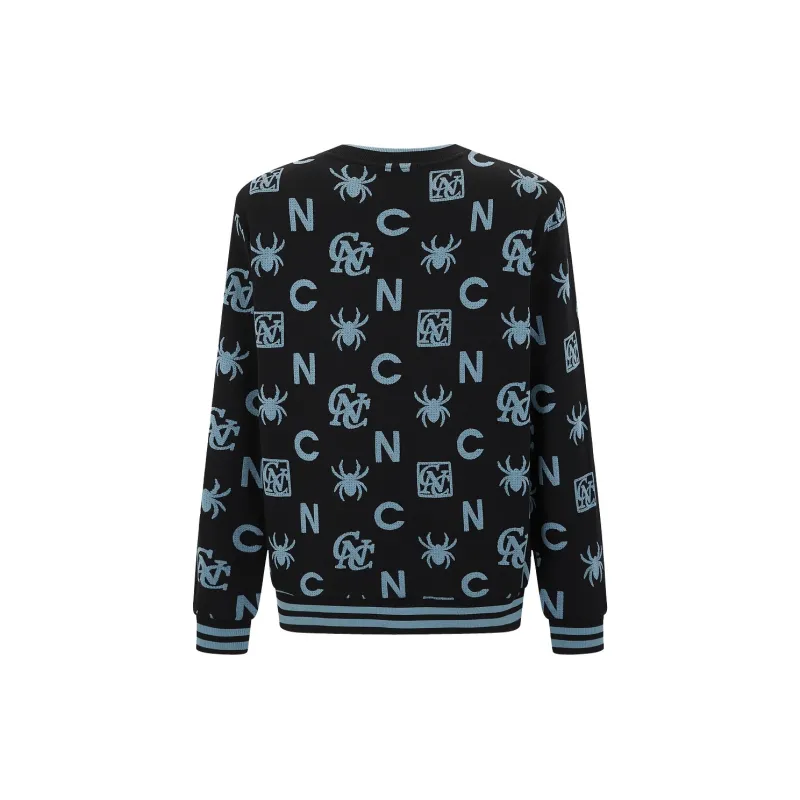 C'N'C Trend Series Sweatshirt Unisex Black Floral-1