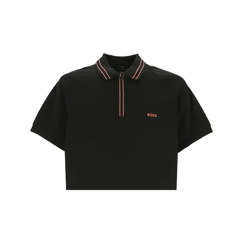 HUGO BOSS Logo appliqué Cotton Polo Shirt-5