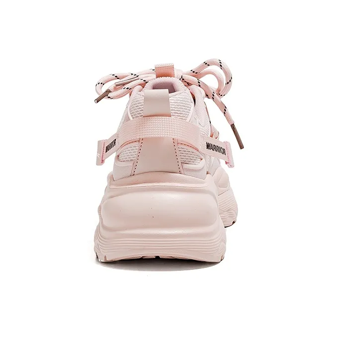 Warrior Low Top Chunky Sneakers Women's Pink-4