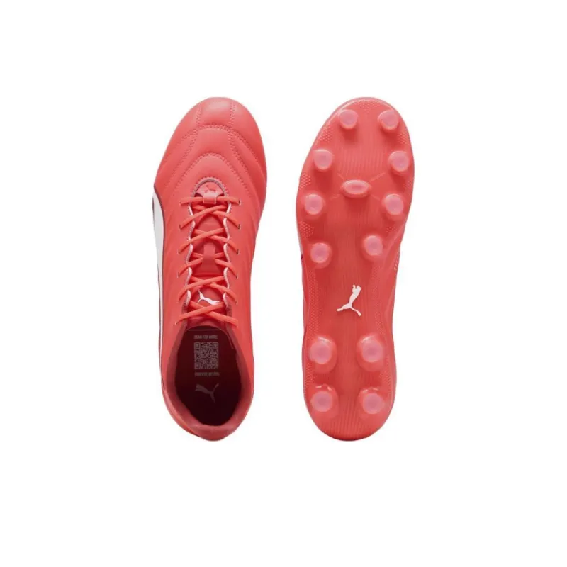 PUMA King Pro Anti Slip Wear Resistant Soccer Shoes Unisex Red-3