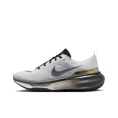 Nike Anti-Slip Wear-Resistant Low-Top Casual Running Shoes Men's Gray Black