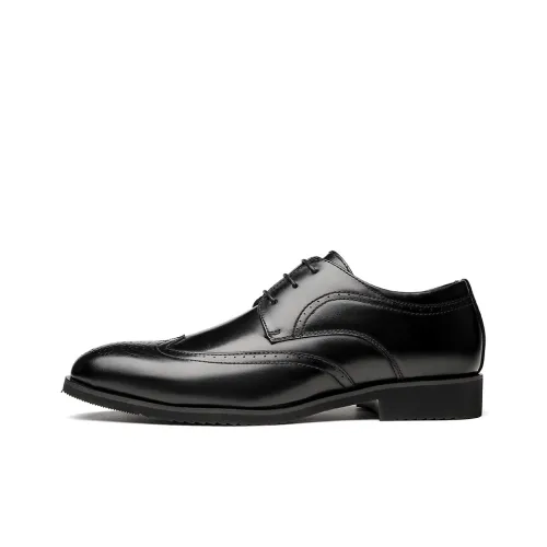 Kaltendin Business Casual Formal Versatile Fashion Trend Dress Smokey shoes Men's