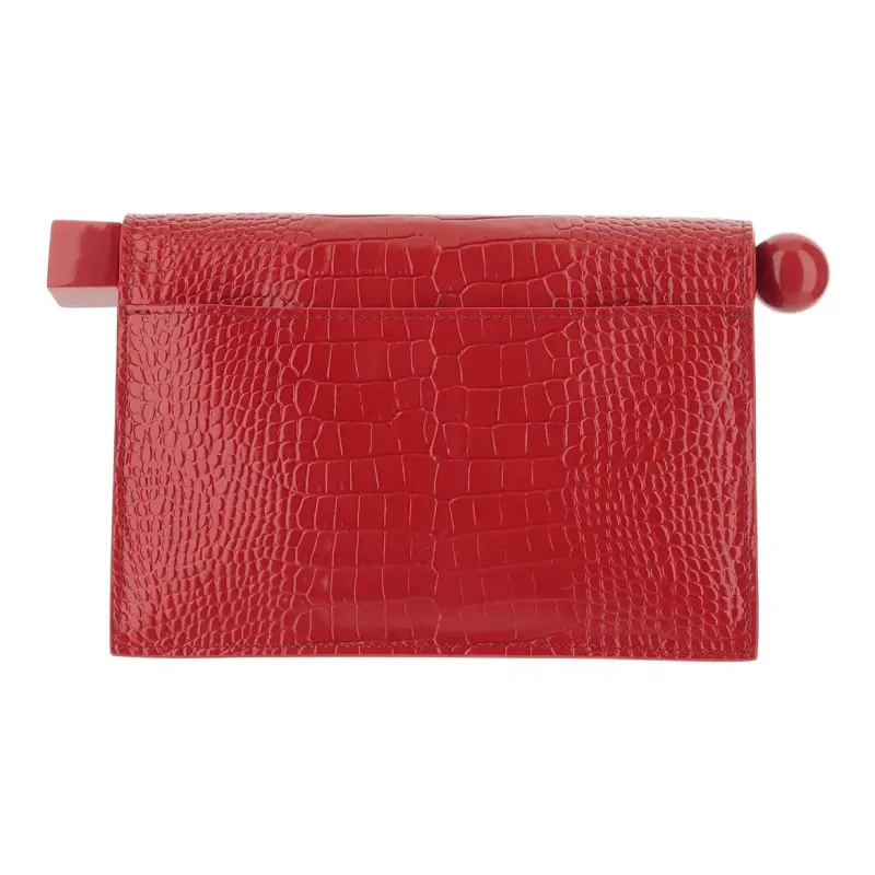 Jacquemus Leather Clutch Women's Red-2