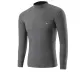 Mock Neck Unlined Clothing (Dark Gray) 100% cotton Antibacterial/Windproof Neck Protection