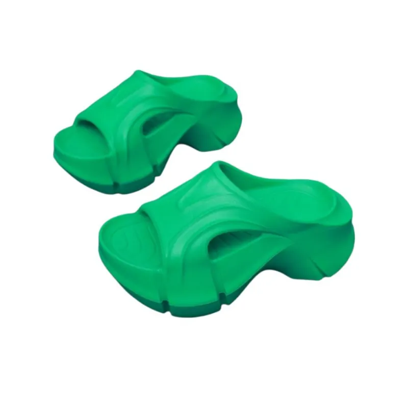LOKWT EVA Cut Out Quiet Slip Resistant Odor Resistant Slide Slippers Women's Green-2