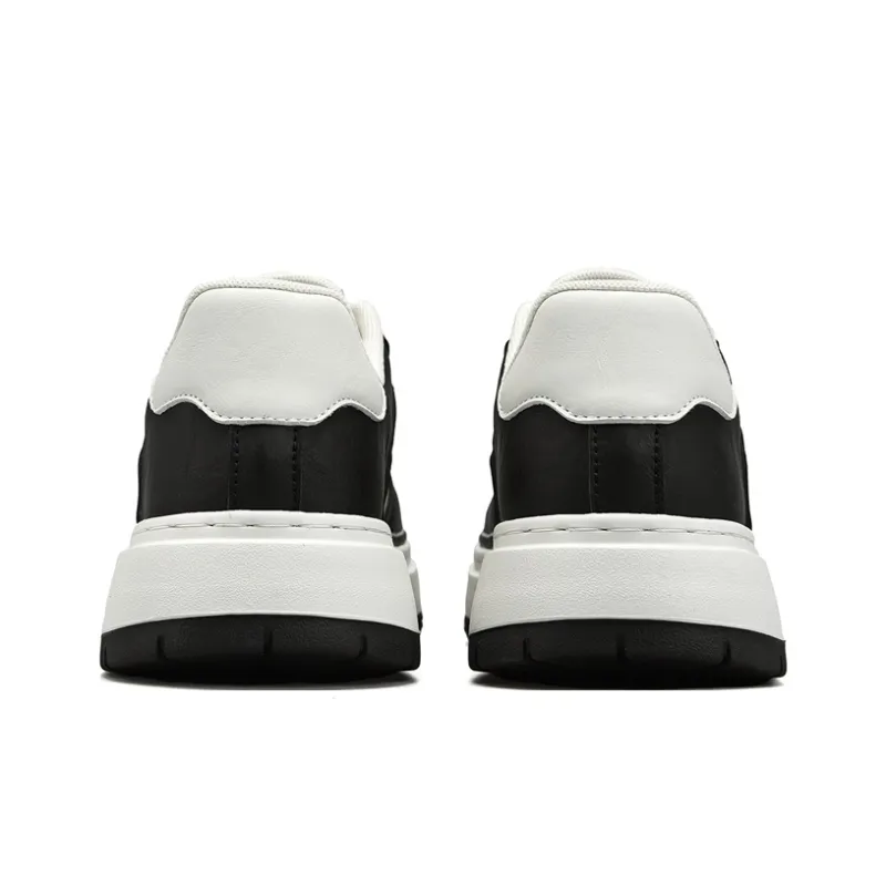 AOKANG Air Force One Series Skateboard Shoes Unisex Low Top White Black-4