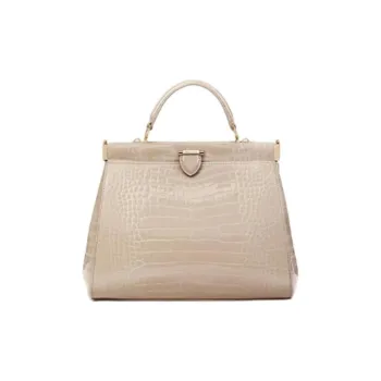 Aspinal Of London Cow Leather One Shoulder Handbags Small Size Women's Dusty Pink/Jasper