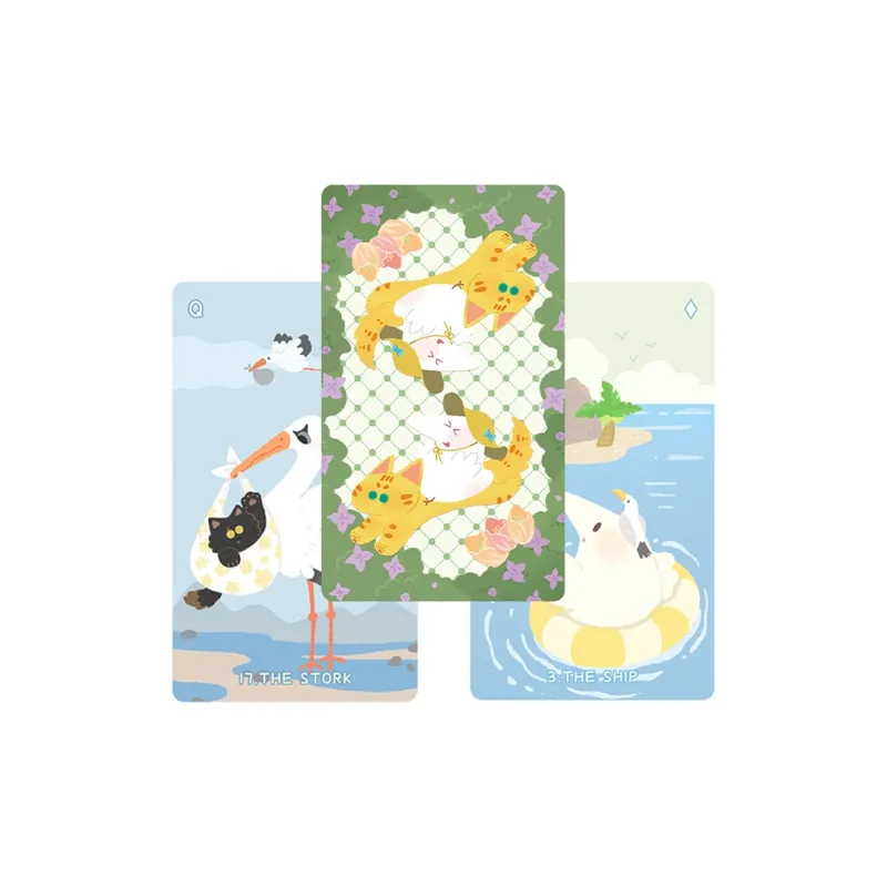 WohStudios Linoman Flesh RoRo Bird Renman Card, Cute Style Board Games-2