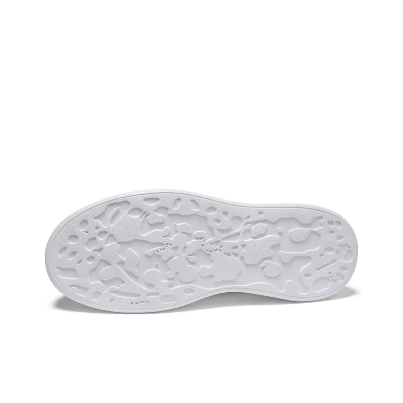 Jerden Smith Abrasion Resistant Balance Cushioning Mid Top Skateboard Shoes Men's White-5