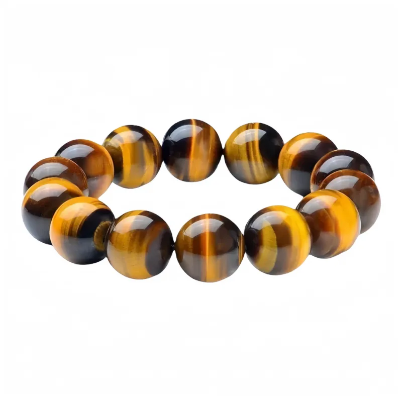Stone On The Line Tiger's Eye Stone Bracelets Unisex-7