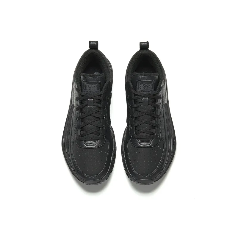 Anta Fengmang 1 Anti Slip And Wear Resistant Coverage Low Top Nitrogen Technology Basketball Shoes Men's Basic Black-3
