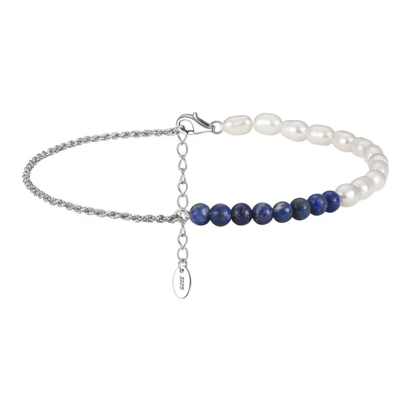 ZHENZHUAOMI Freshwater Pearl Anklets Women's-3