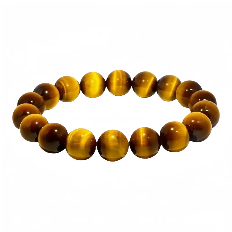 Stone On The Line Tiger's Eye Stone Bracelets Unisex-1