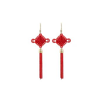 HMZ Artificial Zircon Alloy Earrings Women's