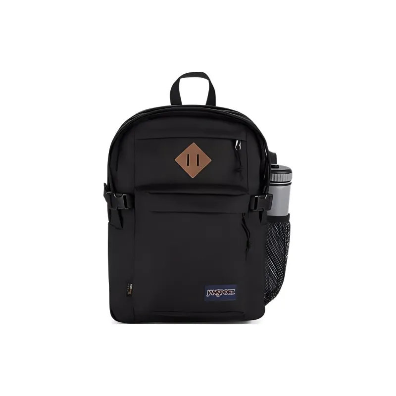 JanSport Suede Laptop Backpack Unisex Black-0