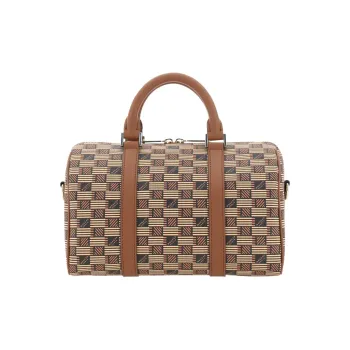 MOREAU Fabric Boston Bag Travel Bag Women's Brown