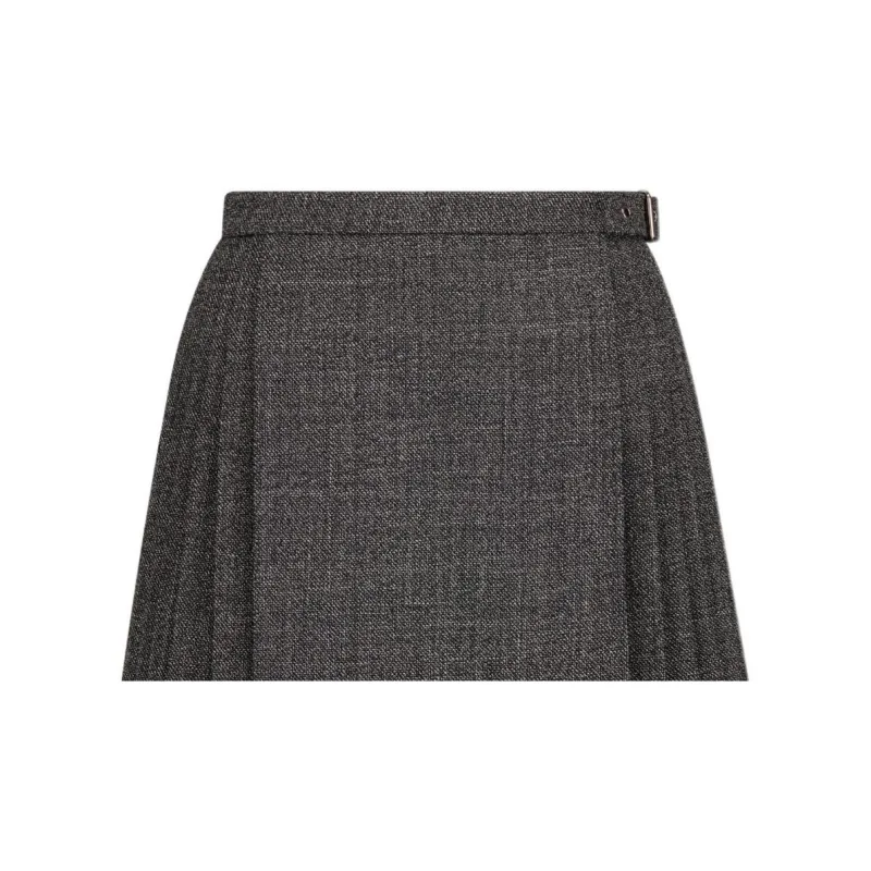 DIOR Lace Detailed Pleated Mini Skirt-4