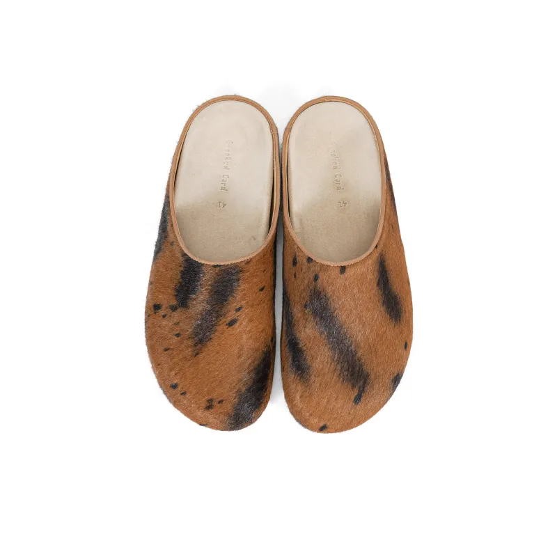 CROOKED CARD Slip Resistant Quick Dry Wrap toe Slippers Unisex Brown-3