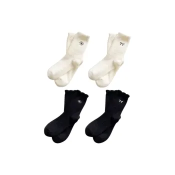 MADALLO Knee-High Socks Women's 4 Pack Chanel-Inspired