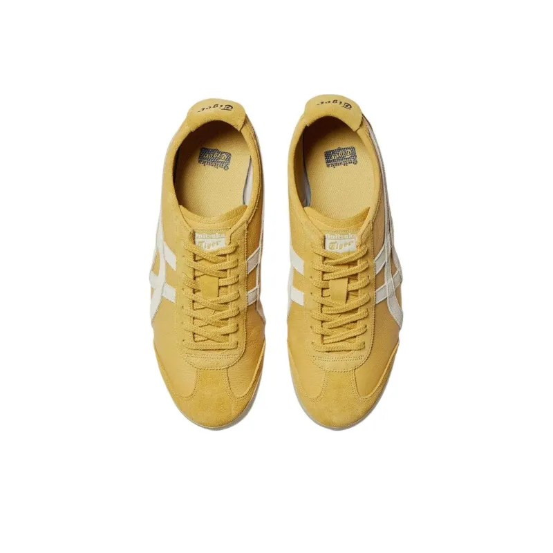 Onitsuka Tiger MEXICO 66 Anti Slip Wear Resistant Low Top Casual Shoes Men's Beige Yellow-3