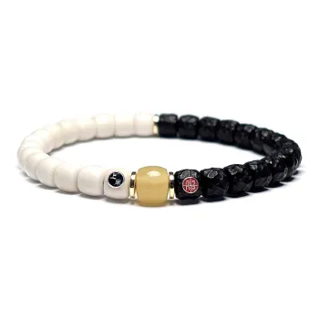MOUNTAINS AND MANS Coconut Shell Beads Prosperous Fortune New Chinese Style Good Luck Beaded Bracelet Unisex