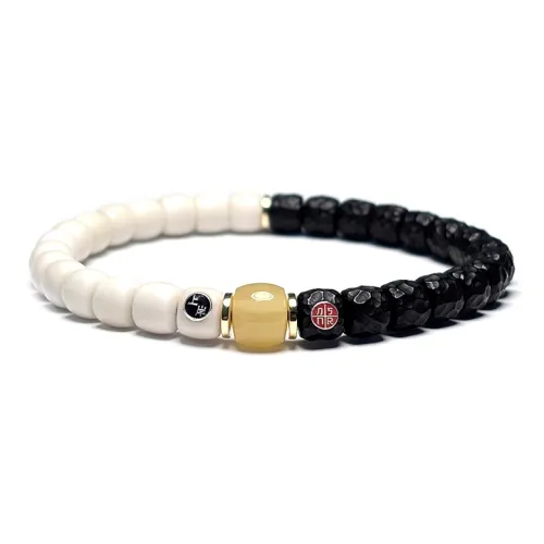 MOUNTAINS AND MANS Coconut Shell Beads Prosperous Fortune New Chinese Style Good Luck Beaded Bracelet Unisex