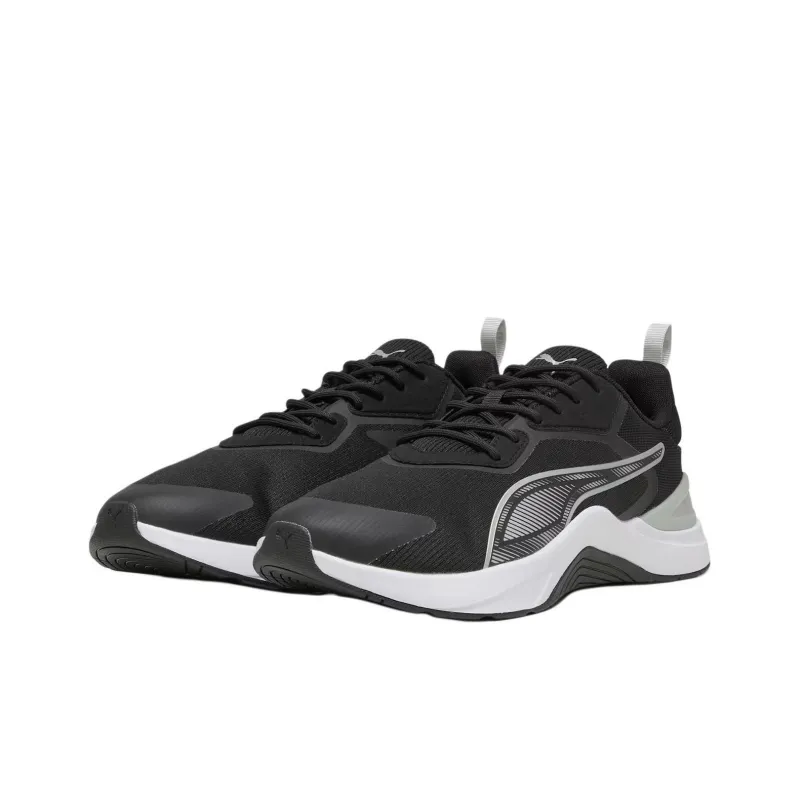 PUMA Infusion Anti-Slip Wear-Resistant Low-Top Training Shoes Men's Black White-2
