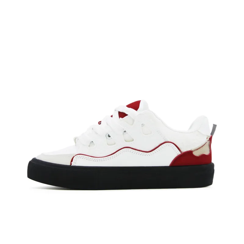 FULLXUAN Niche Fashion, Color Blocking Patchwork Low Top Skateboard Shoes Women's Box Included-1