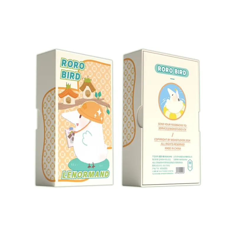 WohStudios Linoman Flesh RoRo Bird Renman Card, Cute Style Board Games-0