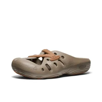 KEEN YOGEEZ Odor Resistant Closed Toe Slippers Unisex Gray Brown