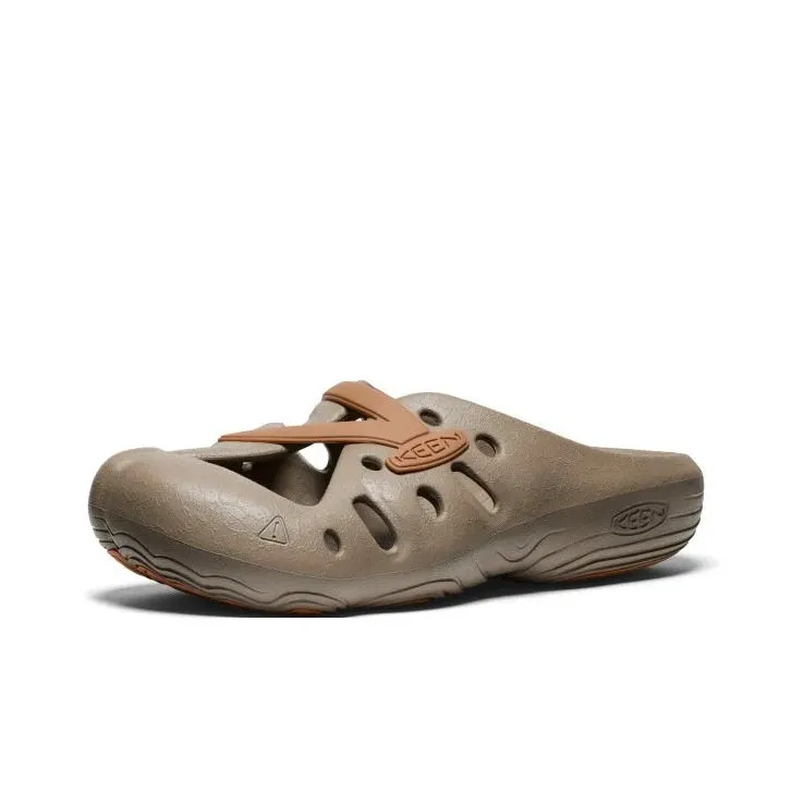 KEEN YOGEEZ Odor Resistant Closed Toe Slippers Unisex Gray Brown-0