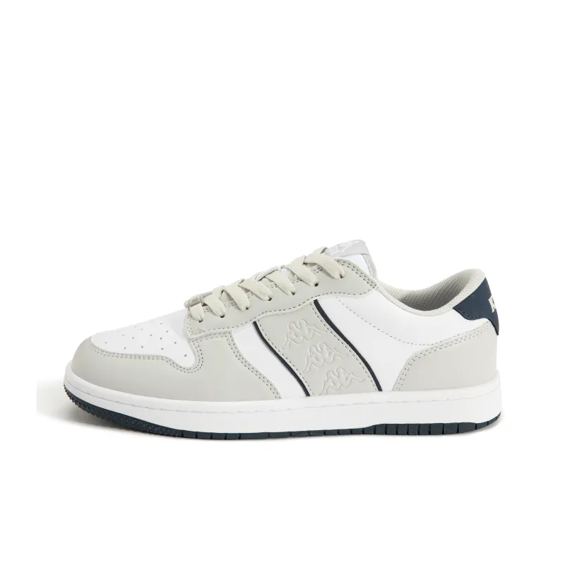 Kappa Good Luck Slip Resistant, Abrasion Resistant, Breathable, Height Increasing Low Top Skateboard Shoes Unisex Gray-0