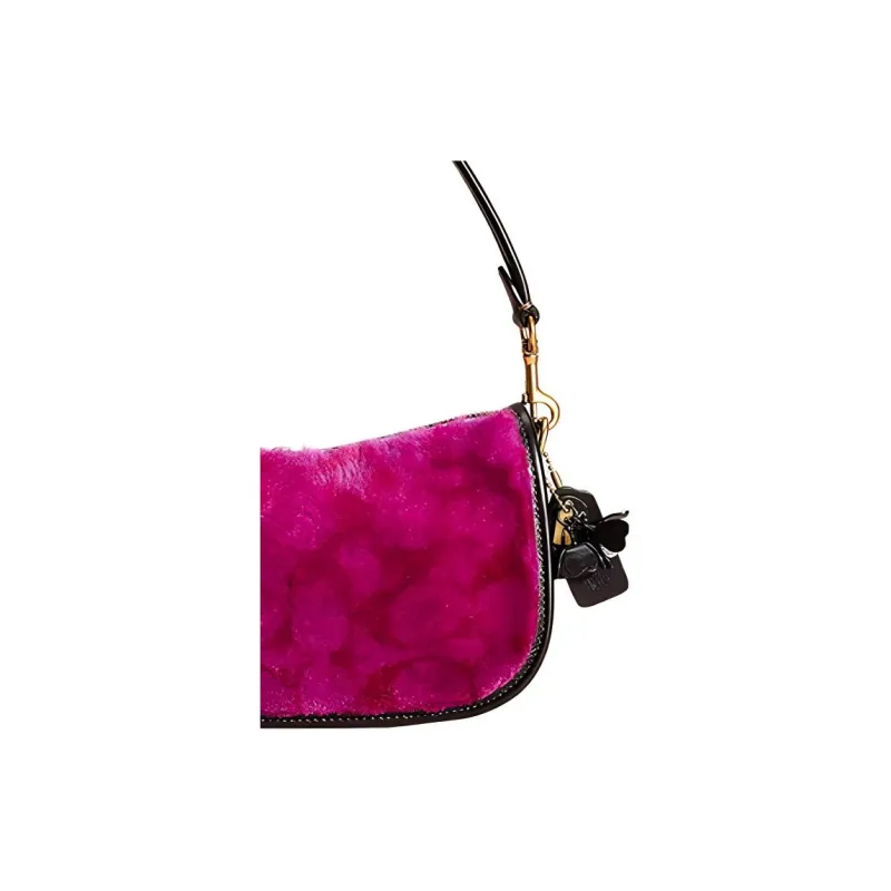 COACH Swinger Glove Tanning Shoulder Bag Handbag Shoulder Bag Medium Size Women's Rose Red Purple-3
