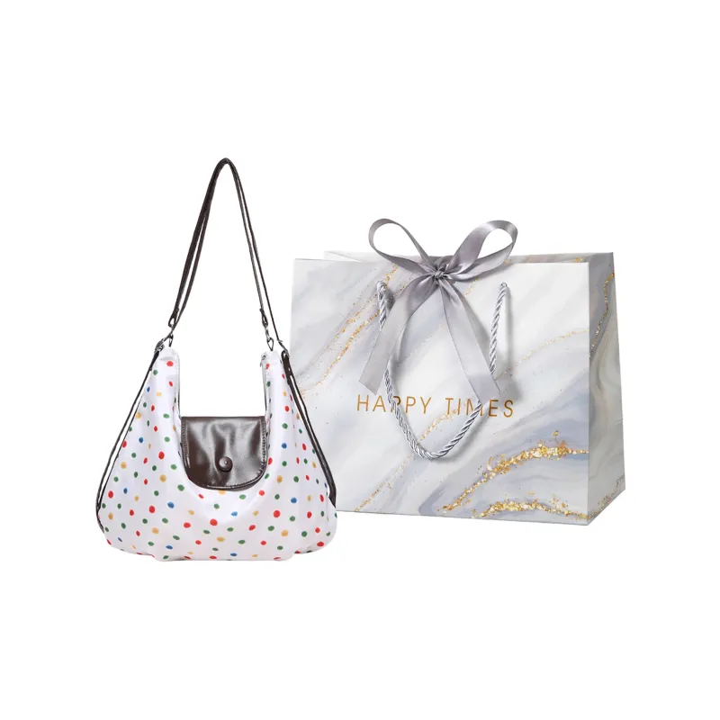 Miss Angel PU Outgoing Backpack Shoulder Bag Women's White/Coffee-5
