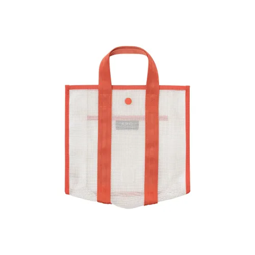 A.P.C PVC Tote Bag Shopping Bag Handbag Small Size Women's Orange & White
