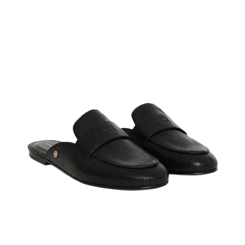 Anine Bing Closed Toe Slippers Women's Black-2