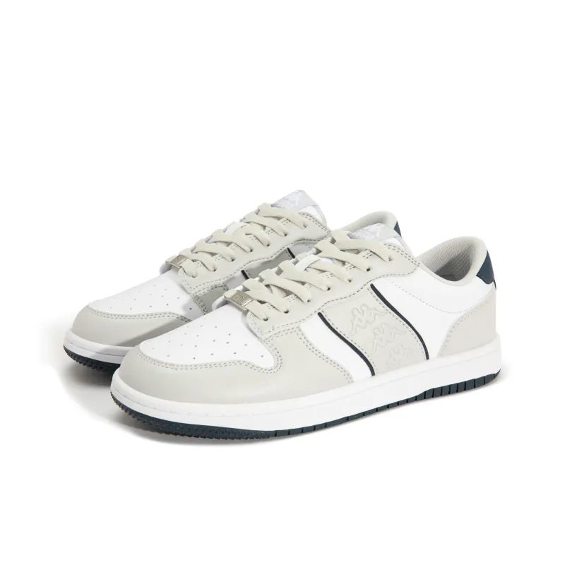 Kappa Good Luck Slip Resistant, Abrasion Resistant, Breathable, Height Increasing Low Top Skateboard Shoes Unisex Gray-2