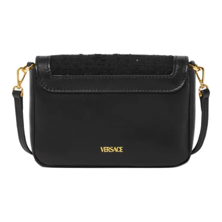 FANSIZHE Gianni Leather Crossbody Bag Shoulder Bag Small Size Kids' Black-1
