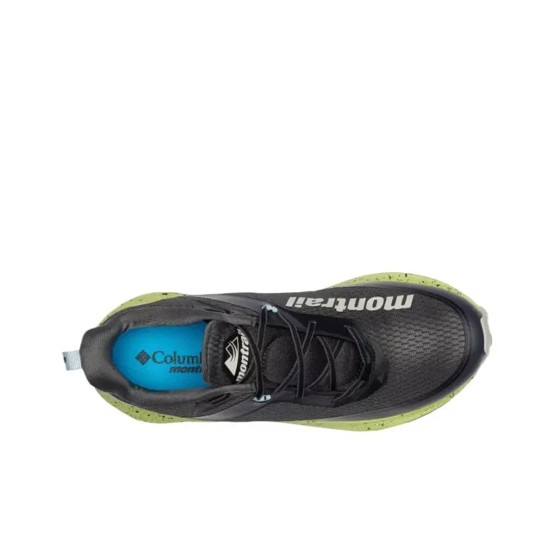 Columbia Montrail Slip-Resistant Low-Top Running Shoes Men's Dark Gray Napa Green-3