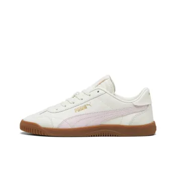 PUMA Club 5v5 Anti Slip Wear Resistant Low Top Skateboard Shoes Unisex White Pink