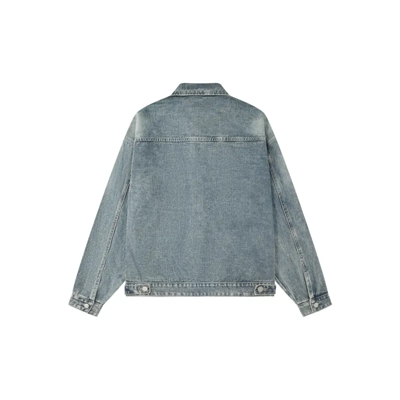 FEAROM Denim Jacket Unisex Vintage Blue-1