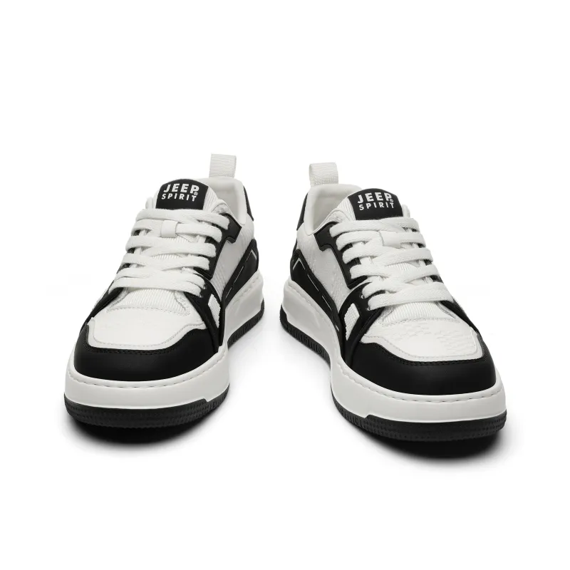 JEEP SPIRIT Low Top Skateboard Shoes Men's Polar White-5