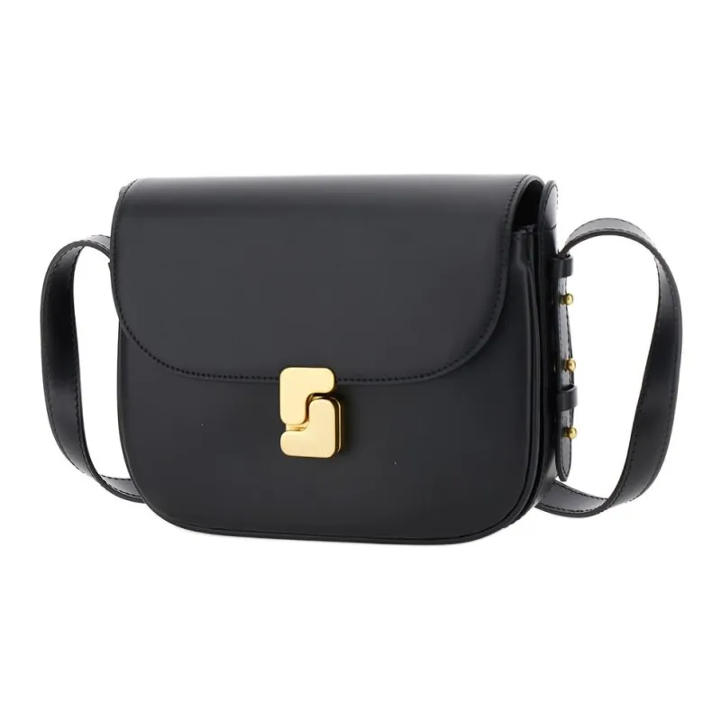 SOEUR Leather Shoulder Bag Mini Women's Black-1