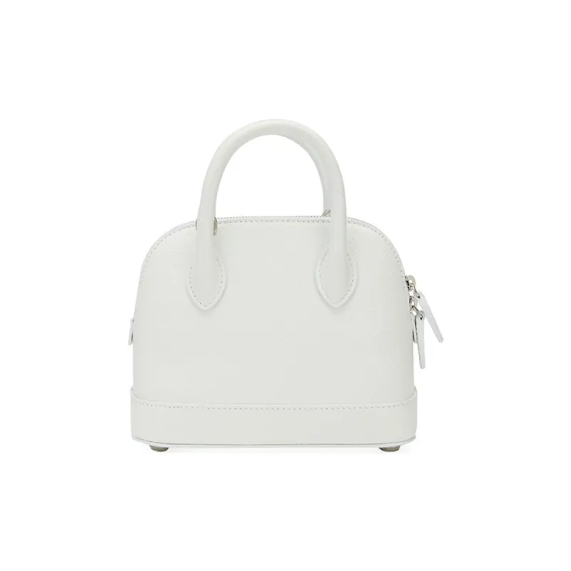 Balenciaga Ville Cow Leather One Shoulder Handbags Small Size Women's White-1